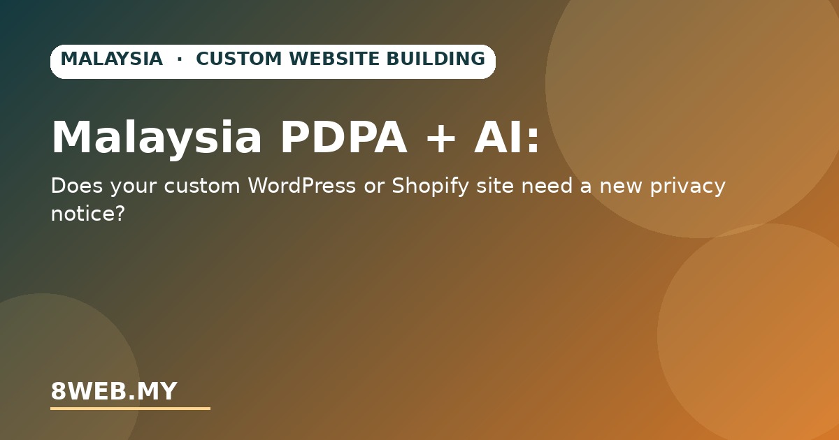 Malaysia PDPA + AI