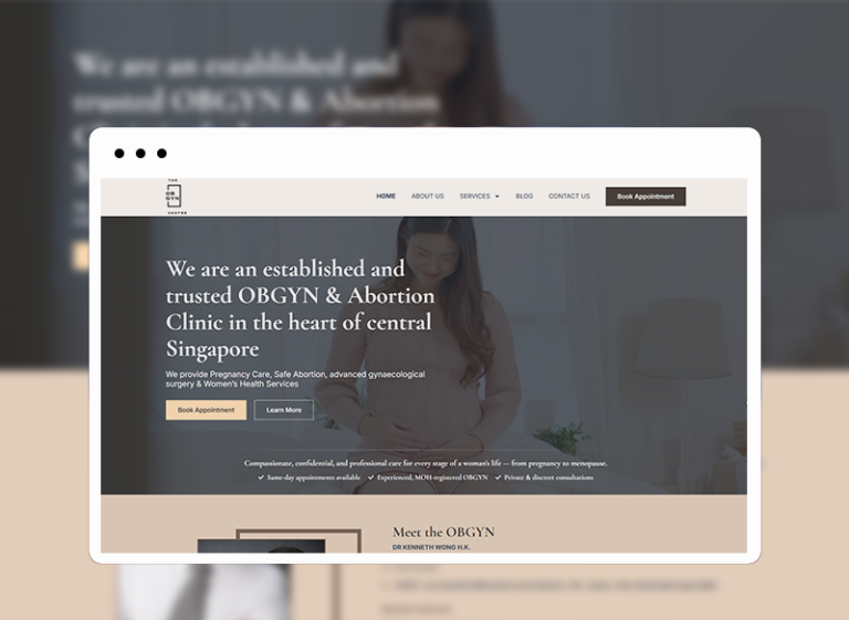 OBGYN website designed by 8Web