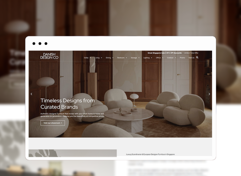 Danish website designed by 8Web