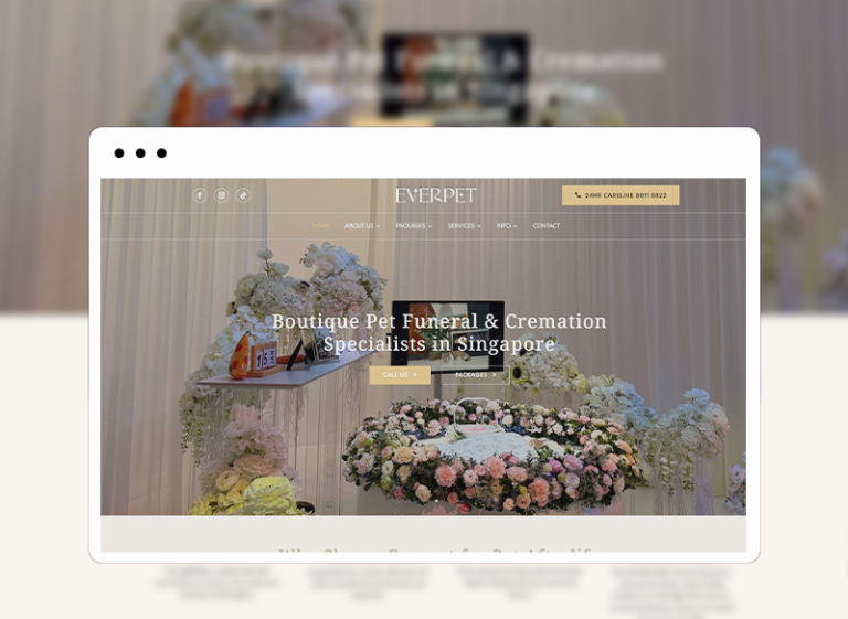 Everpet website designed by 8Web